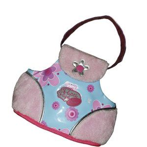 Battat PUCCI Pups Pet Dog Large Carrier HandBag Purse Tote Fuzzy Pink 8.5" Tall